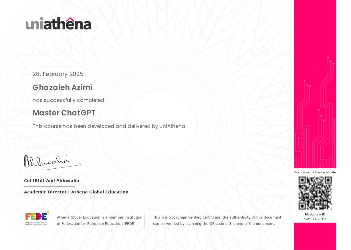 ChatGPT Certificate